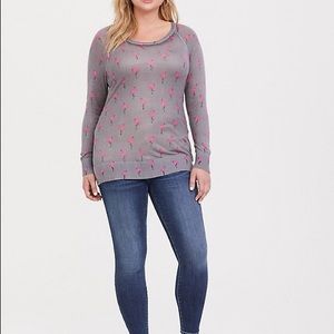 Torrid flamingo sweater new without tags